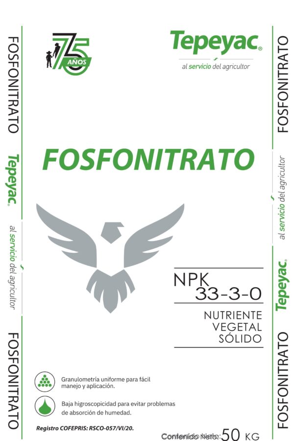 Costal 50 kg Tepeyac FOSFONITRATO  75AÑOS
