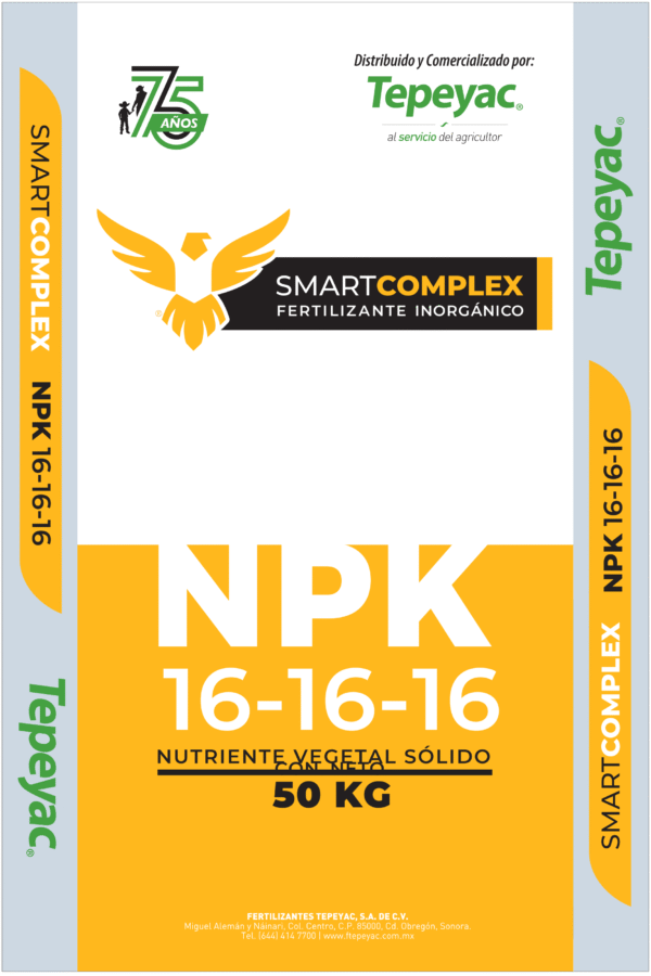 Costal 50 kg Tepeyac SMARTCOMPLEX T16 75 AÑOS