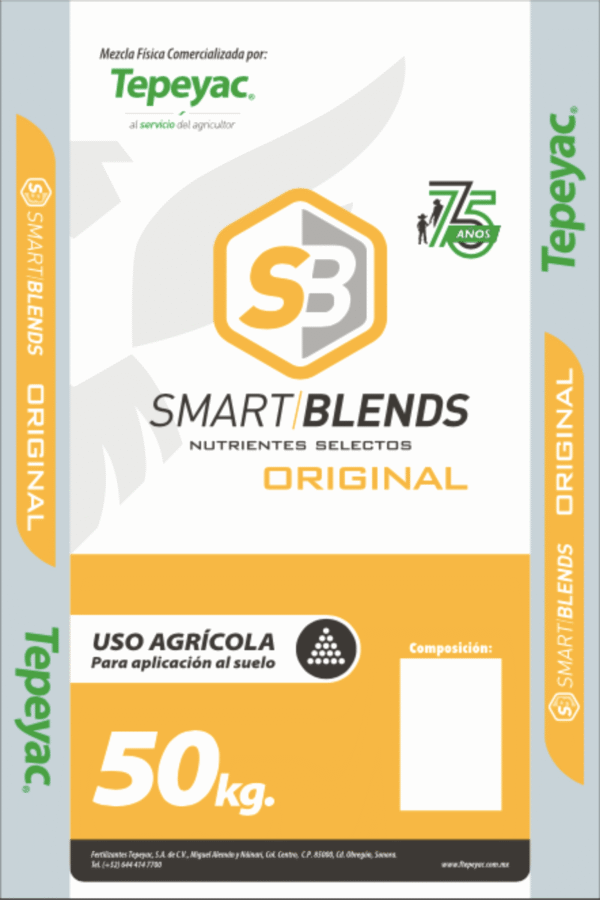 Costal 50 kg Tepeyac  Smart Blends Original  75AÑOS