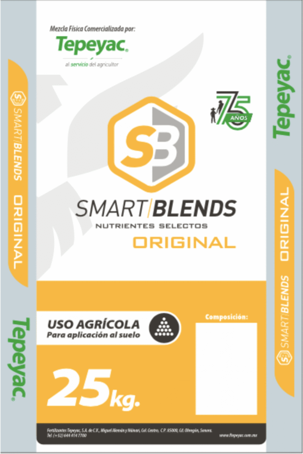 Costal 25 kg Tepeyac Smart Blends Original 75AÑOS