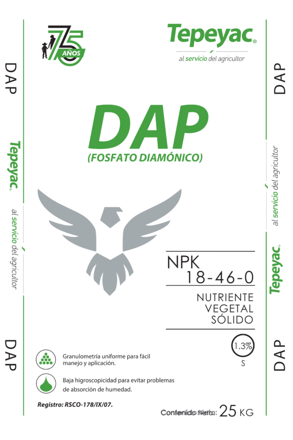 Costal 25 kg Tepeyac DAP 75 AÑOS