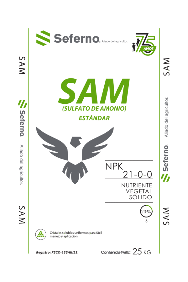 Costal 25 kg Seferno SAM ESTÁNDAR 75 AÑOS