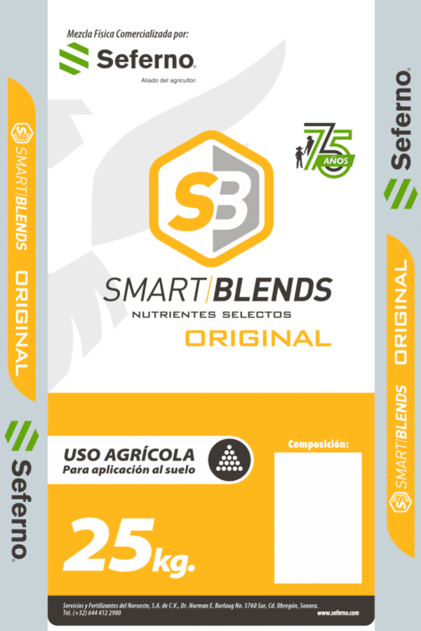 Costal 25 kg Seferno Smart Blends Original 75 AÑOS