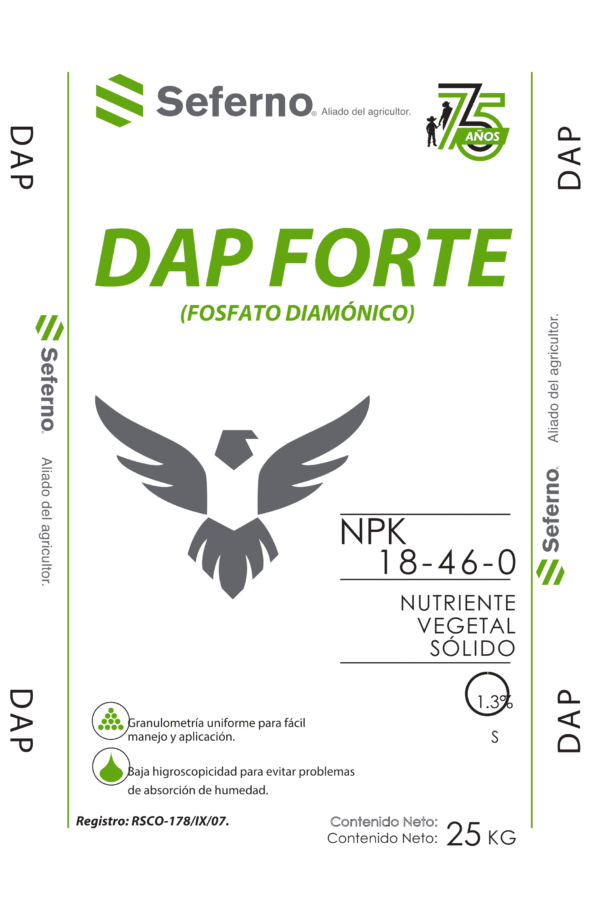 Costal 25 kg Seferno DAP FORTE 75 AÑOS