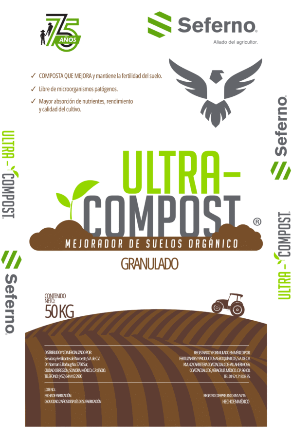 Costal 50 kg Seferno ULTRA COMPOST ESTÁNDAR 75 AÑOS