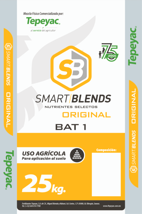 Costal 25 kg Tepeyac Smart Blends Original BAT 1 75AÑOS