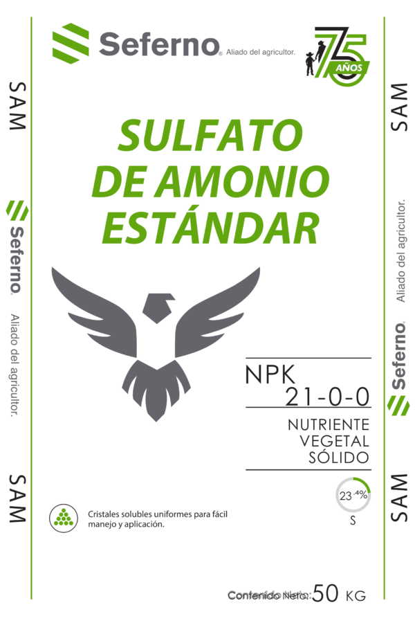 Costal 50 kg Seferno SAM SULFATO DE AMONIO ESTÁNDAR 75 AÑOS